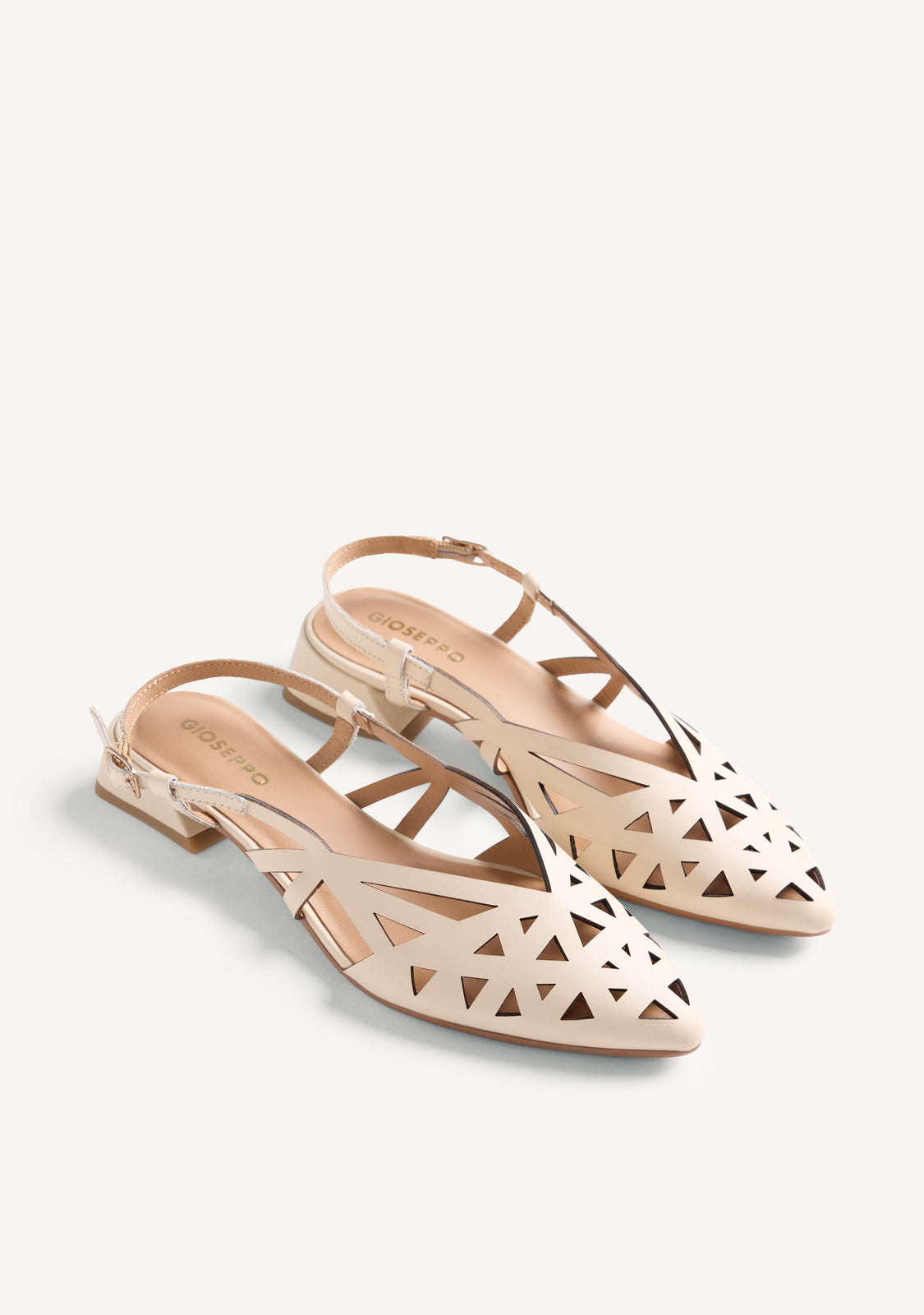 CUT-OUT LEATHER SLINGBACK HEELED SHOES ROTHBURY