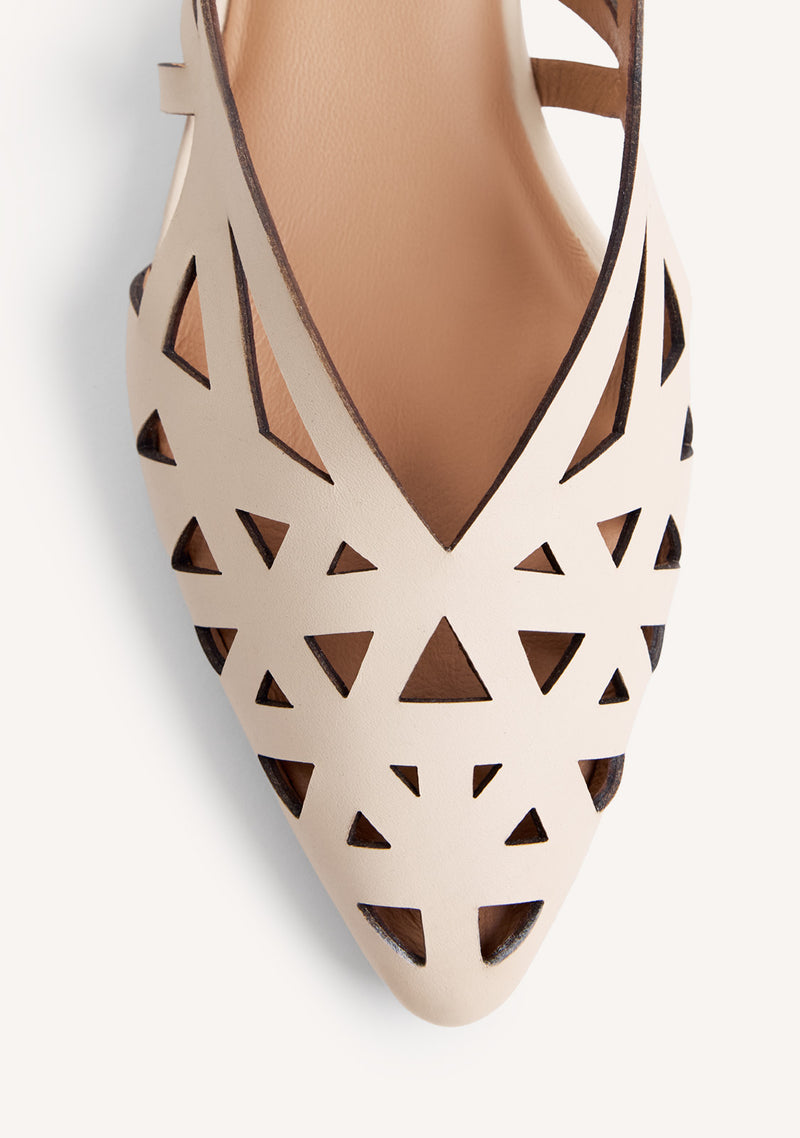 ZAPATOS TACÓN DESTALONADOS PIEL CALADA ROTHBURY