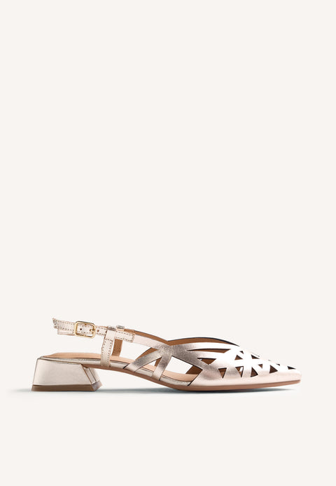 SCARPE TACCO PELLE APERTE ROTHBURY