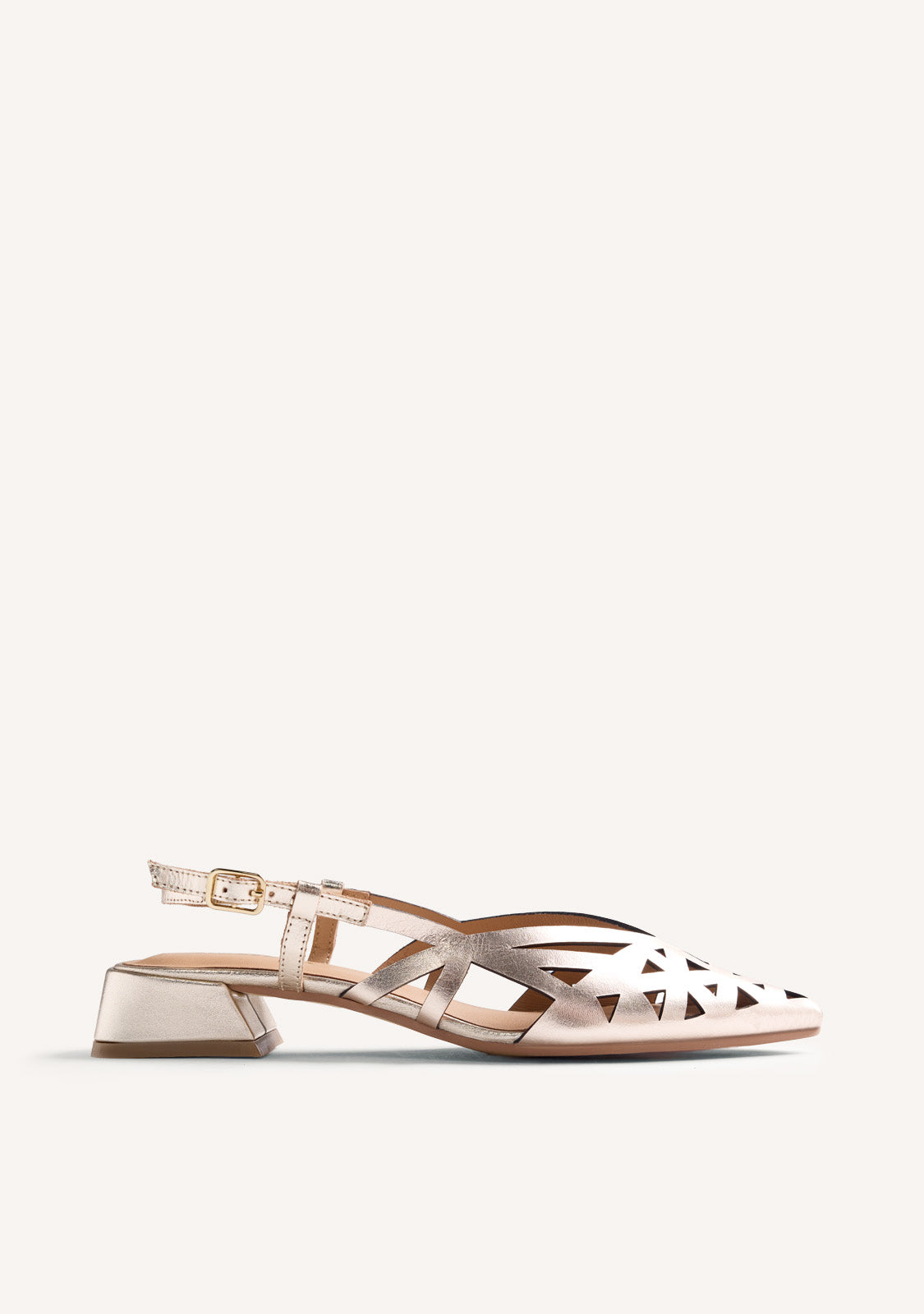 CUT-OUT LEATHER SLINGBACK HEELED SHOES ROTHBURY
