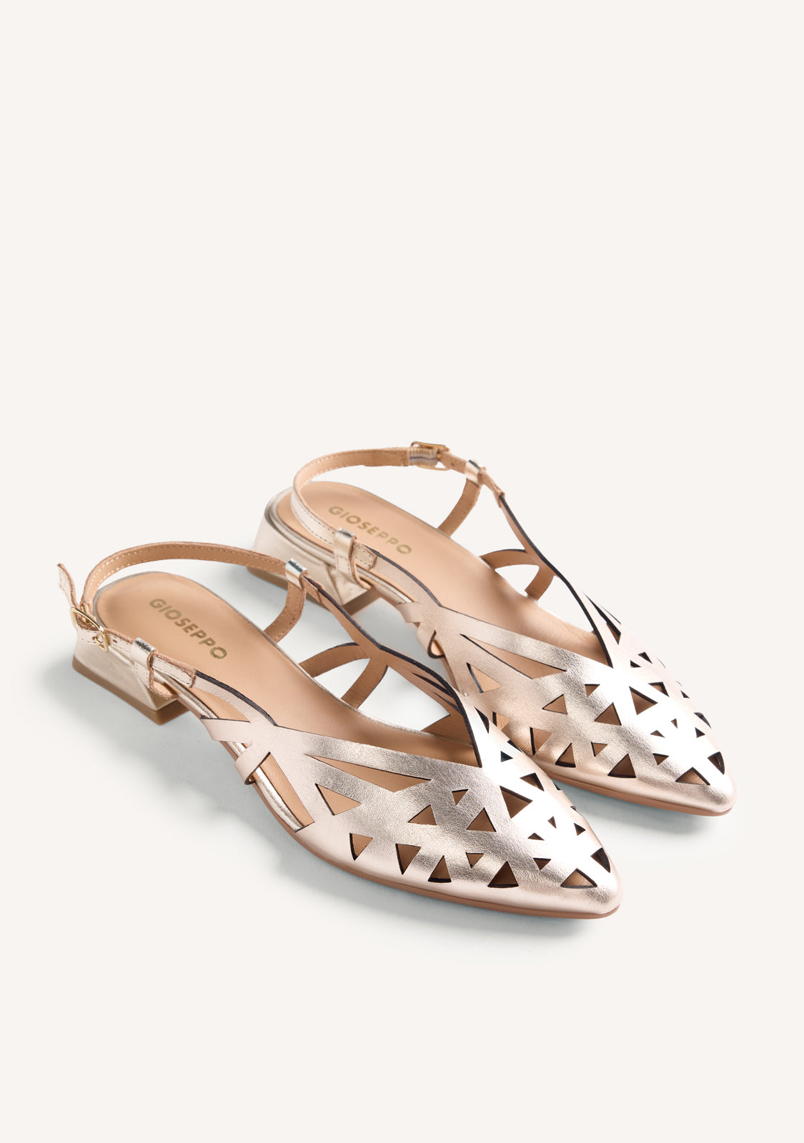 CUT-OUT LEATHER SLINGBACK HEELED SHOES ROTHBURY