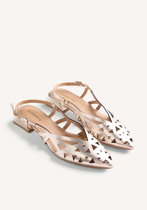 SCARPE TACCO PELLE APERTE ROTHBURY