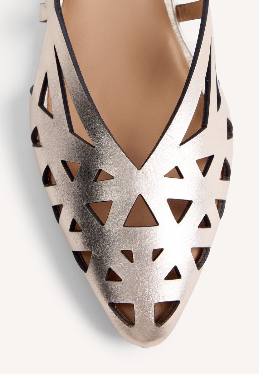 SCARPE TACCO PELLE APERTE ROTHBURY