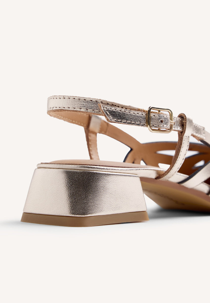 SCARPE TACCO PELLE APERTE ROTHBURY