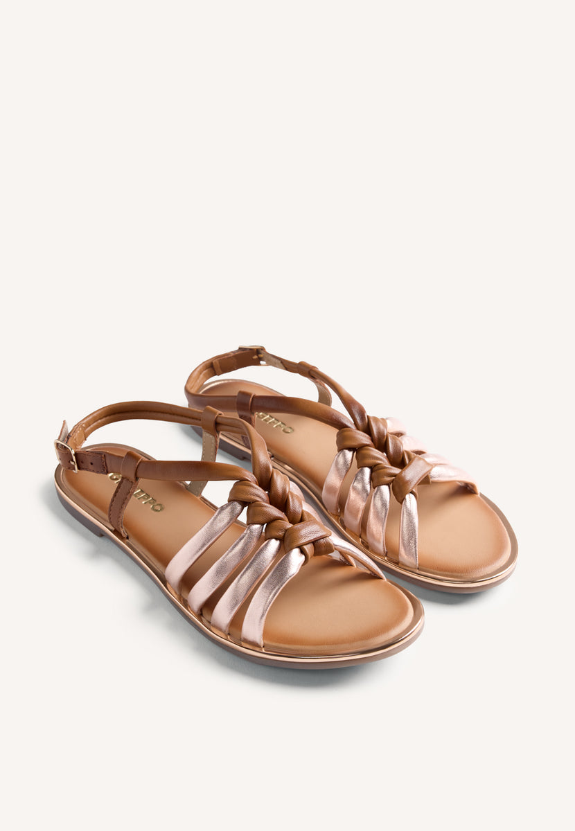 SANDALIAS PIEL NUDOS PEPPERELL