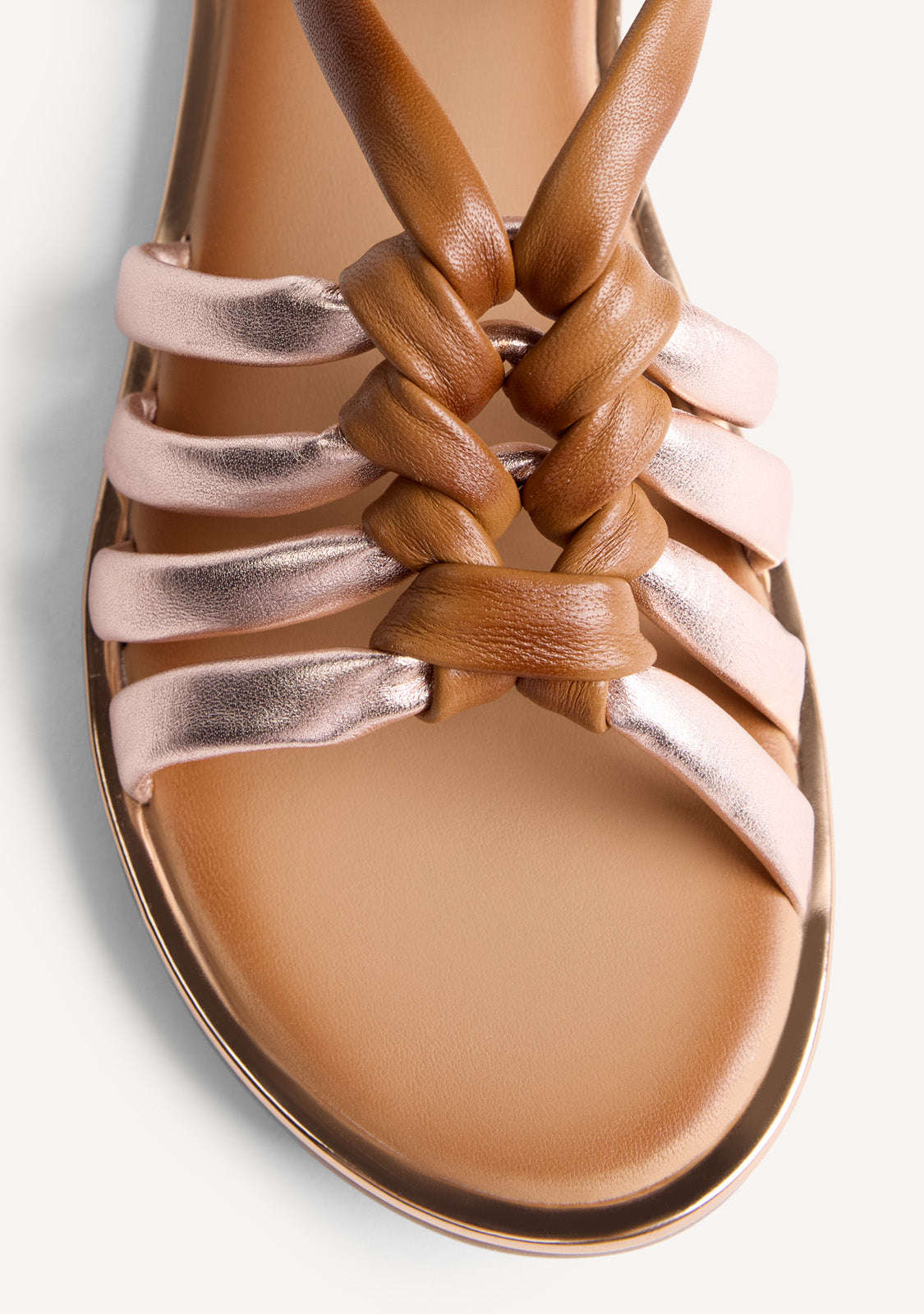 KNOTTED LEATHER SANDALS PEPPERELL