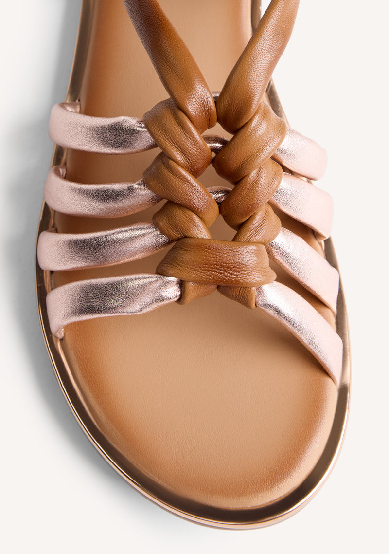 SANDALIAS PIEL NUDOS PEPPERELL