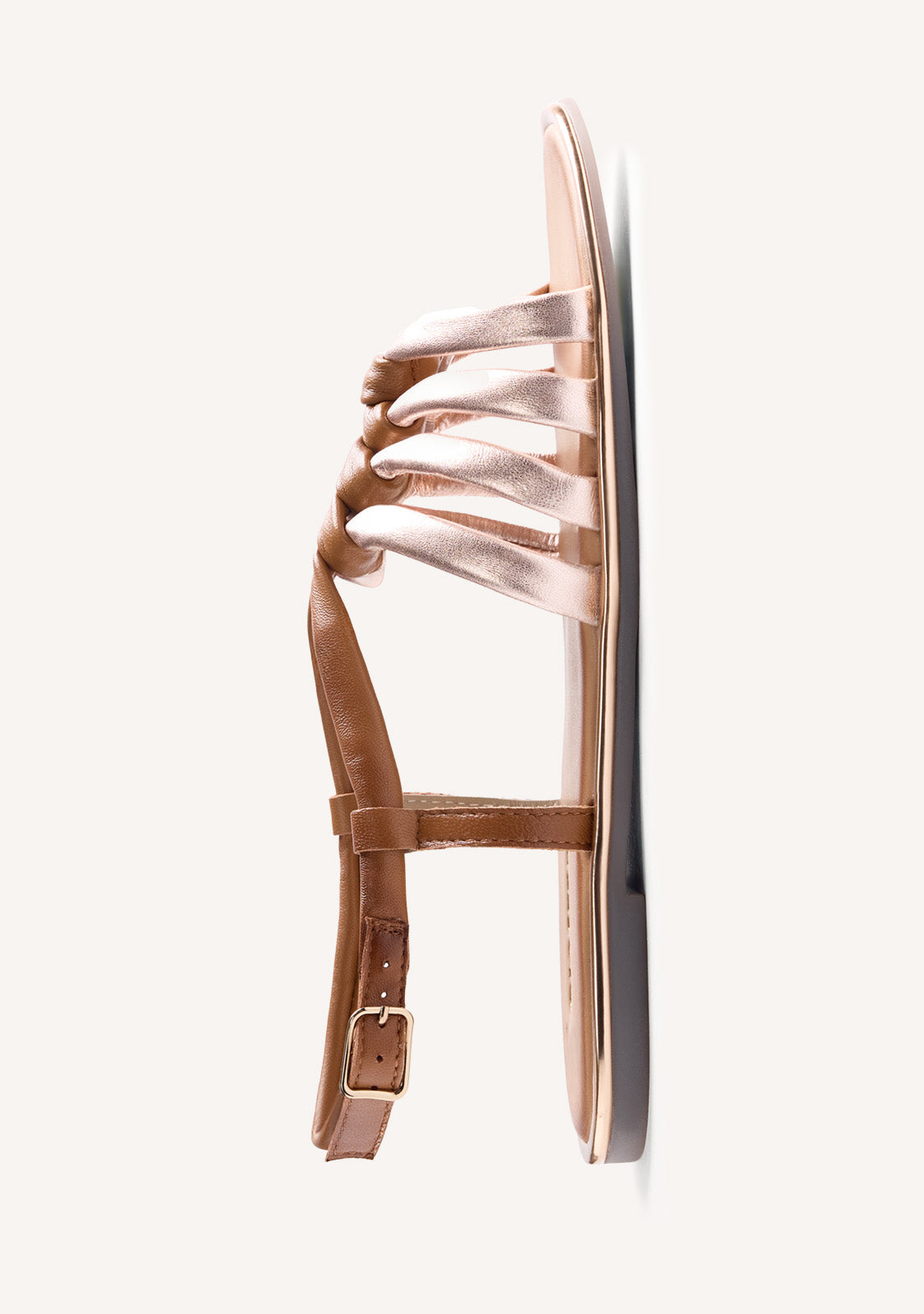 KNOTTED LEATHER SANDALS PEPPERELL