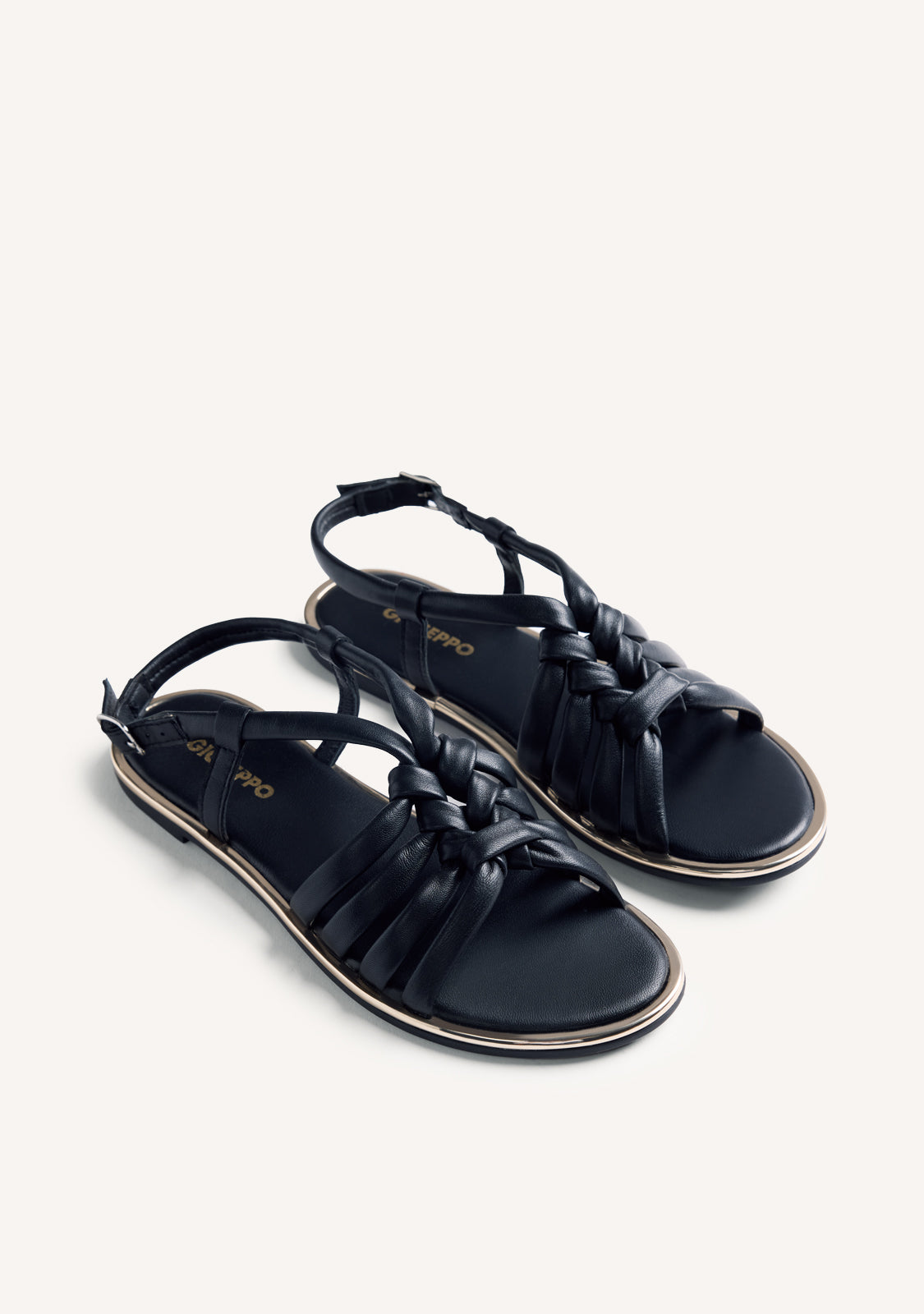 KNOTTED LEATHER SANDALS PEPPERELL