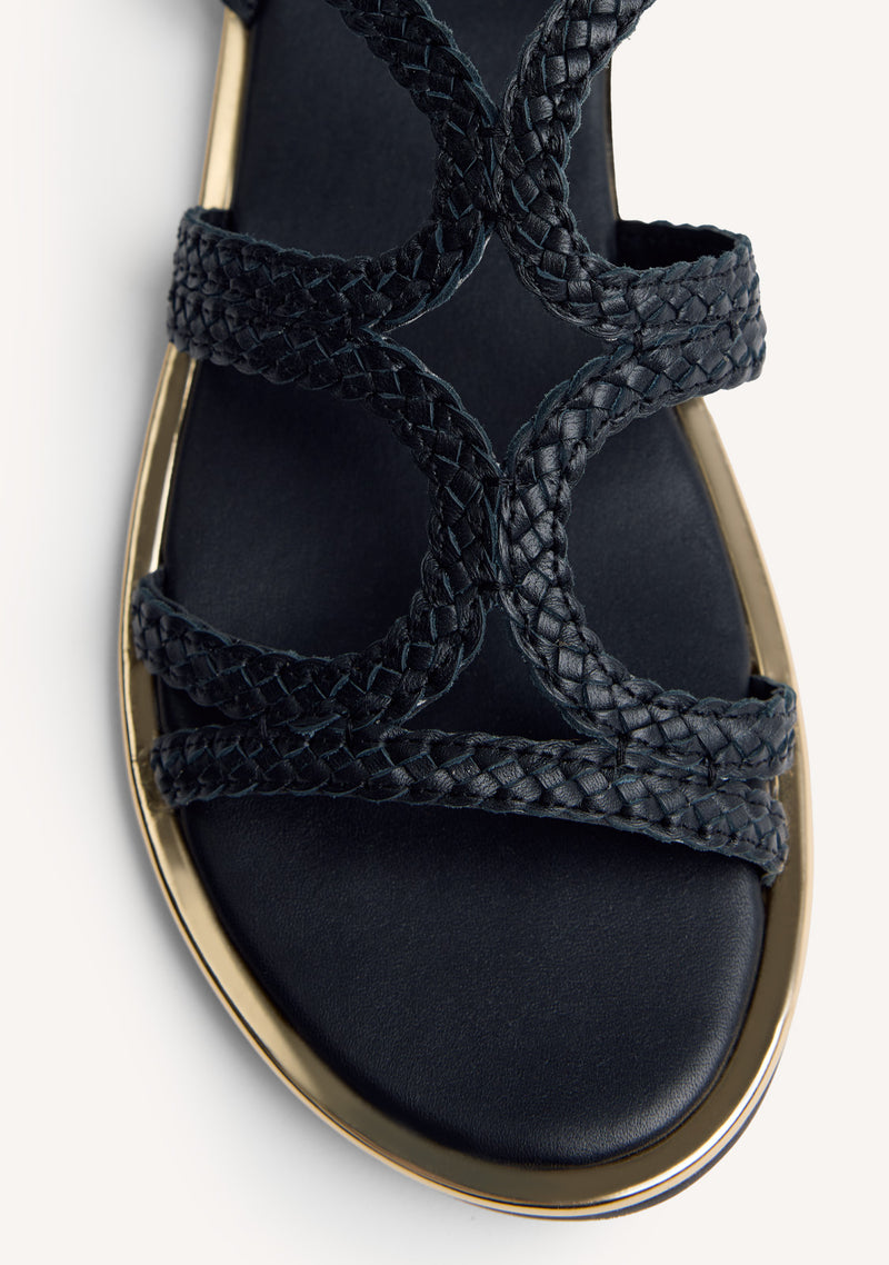 SANDALIAS PIEL TRENZADA NEKUBU