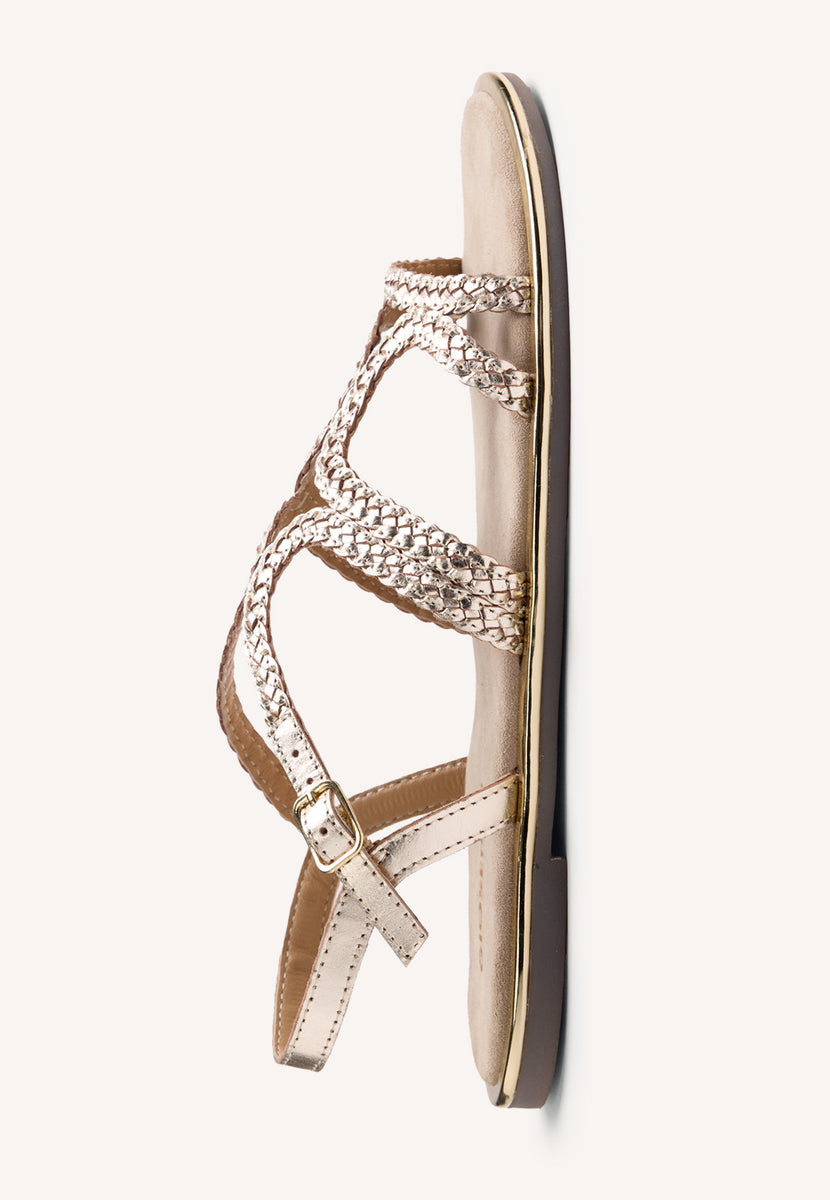 SANDALIAS PIEL TRENZADA NEKUBU