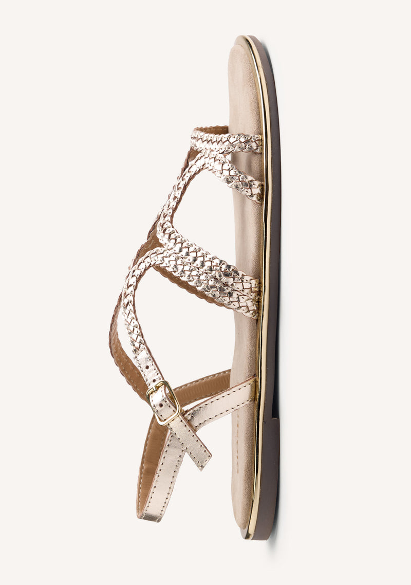 SANDALIAS PIEL TRENZADA NEKUBU