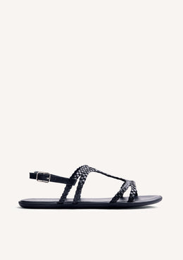 GIOSEPPO BAREFOOT - SANDALES CUIR TRESSÉ NEDELJA