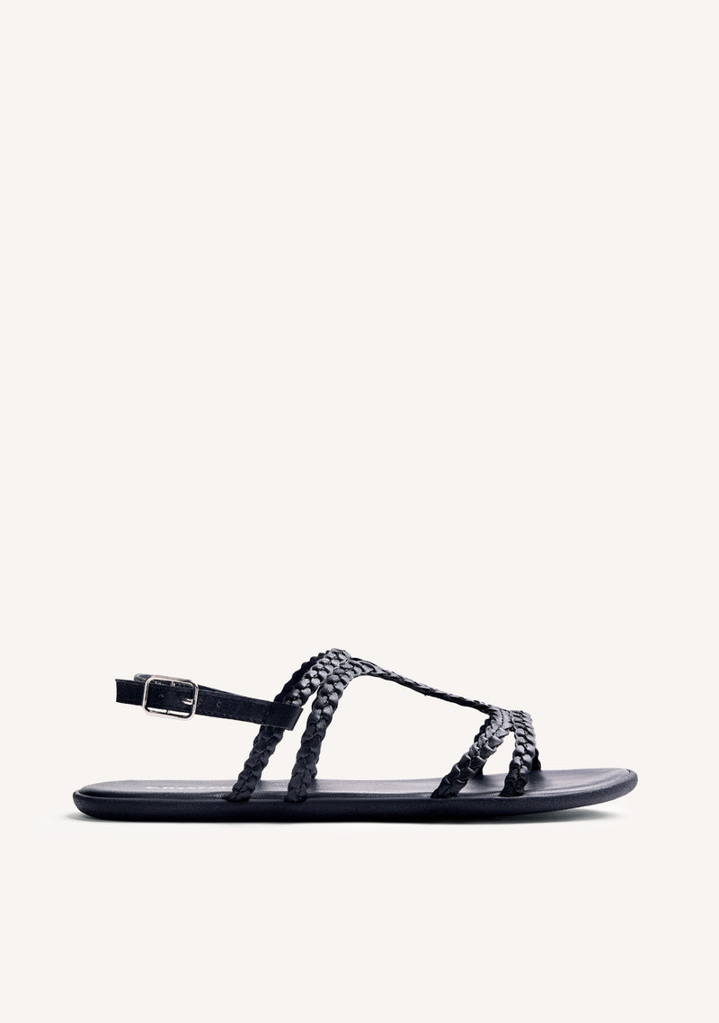 GIOSEPPO BAREFOOT - BRAIDED LEATHER SANDALS NEDELJA