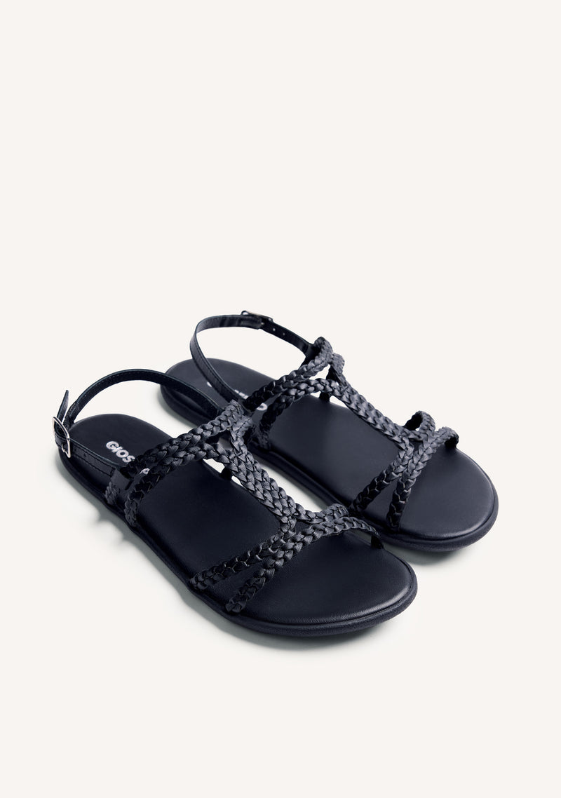 GIOSEPPO BAREFOOT - BRAIDED LEATHER SANDALS NEDELJA
