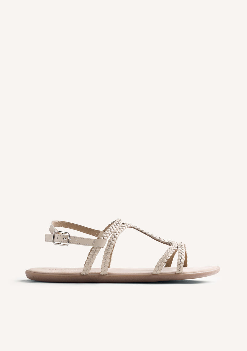 GIOSEPPO BAREFOOT - BRAIDED LEATHER SANDALS NEDELJA