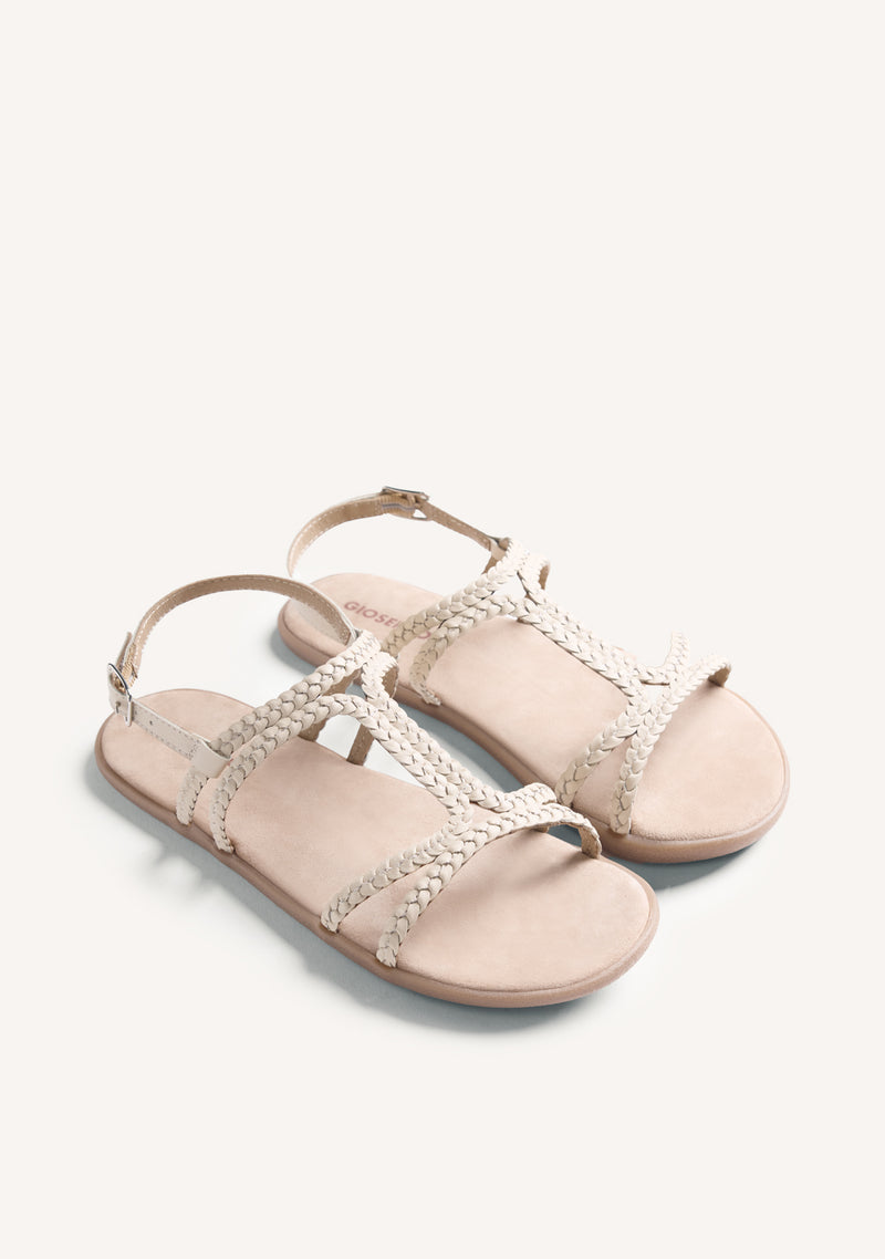 GIOSEPPO BAREFOOT - BRAIDED LEATHER SANDALS NEDELJA