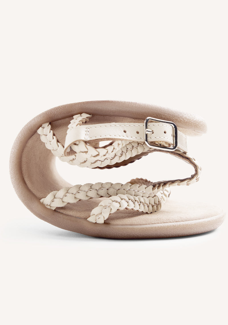 GIOSEPPO BAREFOOT - BRAIDED LEATHER SANDALS NEDELJA