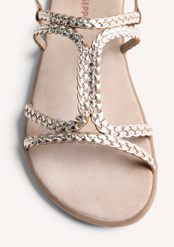 GIOSEPPO BAREFOOT - SANDALIAS PIEL TRENZADA NEDELJA