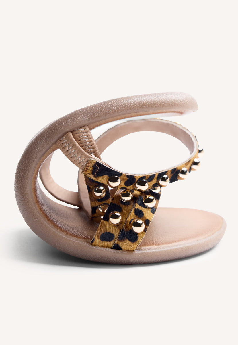 GIOSEPPO BAREFOOT - SANDALIAS PIEL ESTAMPADO ANIMAL MOYALE