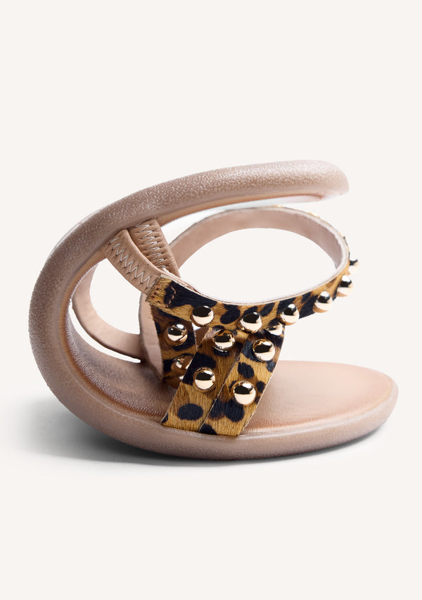 GIOSEPPO BAREFOOT - SANDALIAS PIEL ESTAMPADO ANIMAL MOYALE