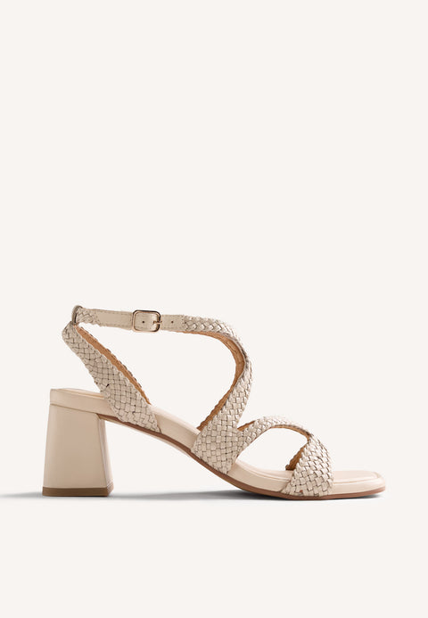 LEATHER HEELED SANDALS MOHORO