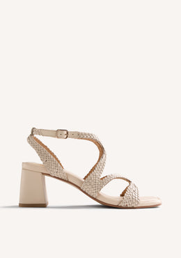 LEATHER HEELED SANDALS MOHORO