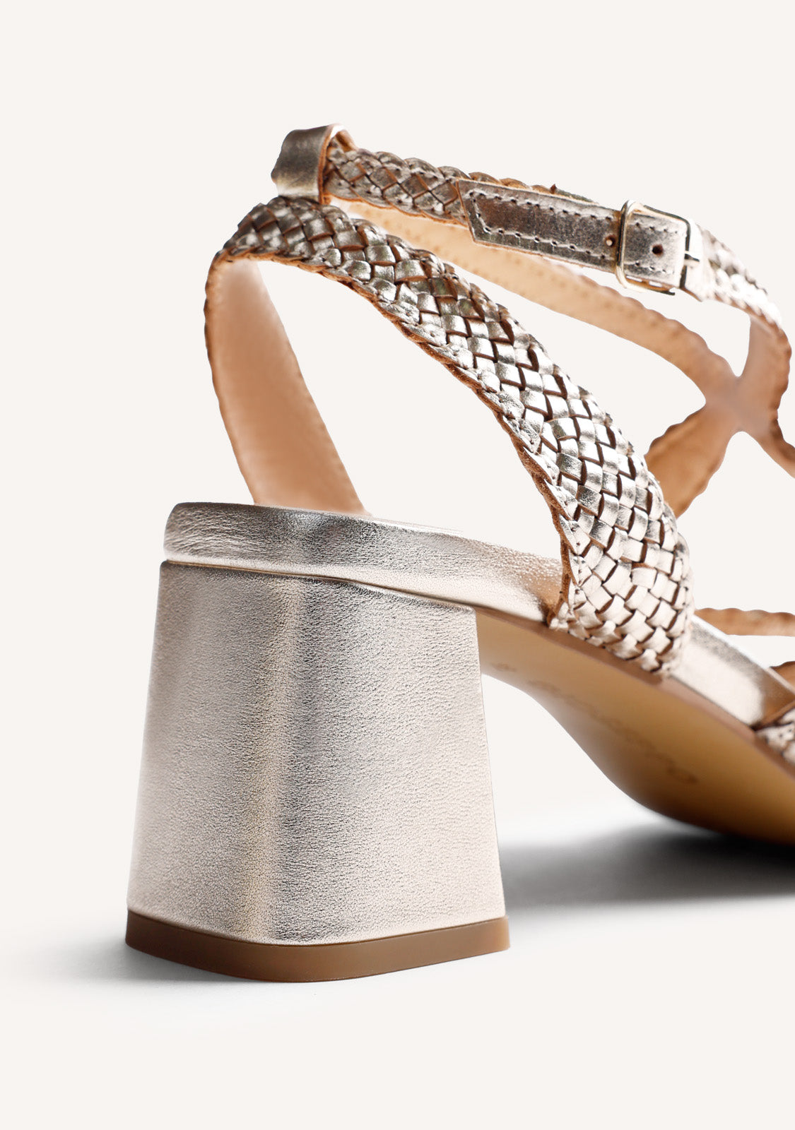 LEATHER HEELED SANDALS MOHORO