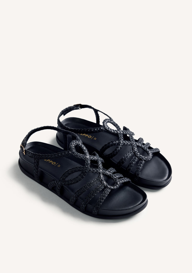 BRAIDED LEATHER SANDALS MARIGAT