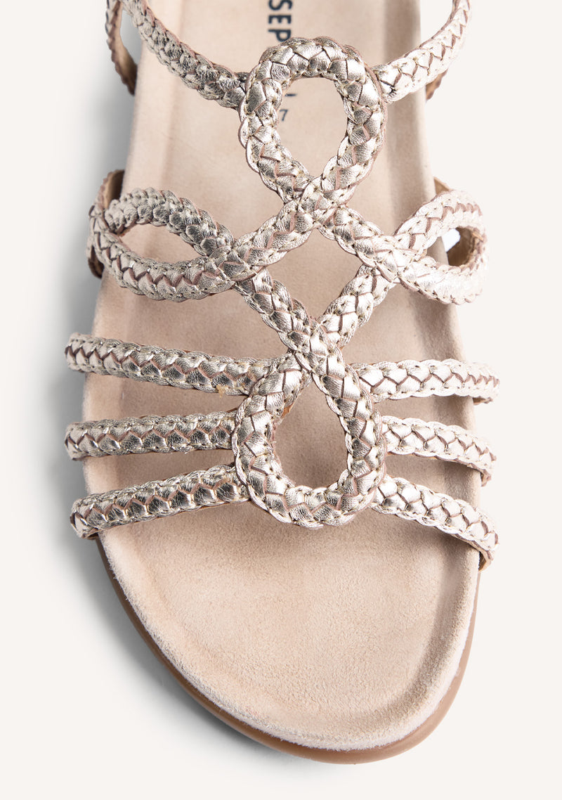 BRAIDED LEATHER SANDALS MARIGAT