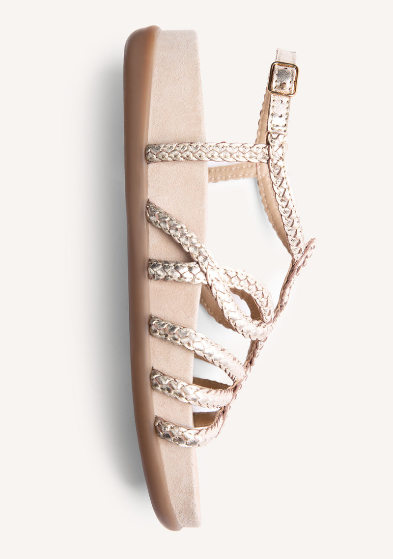 BRAIDED LEATHER SANDALS MARIGAT
