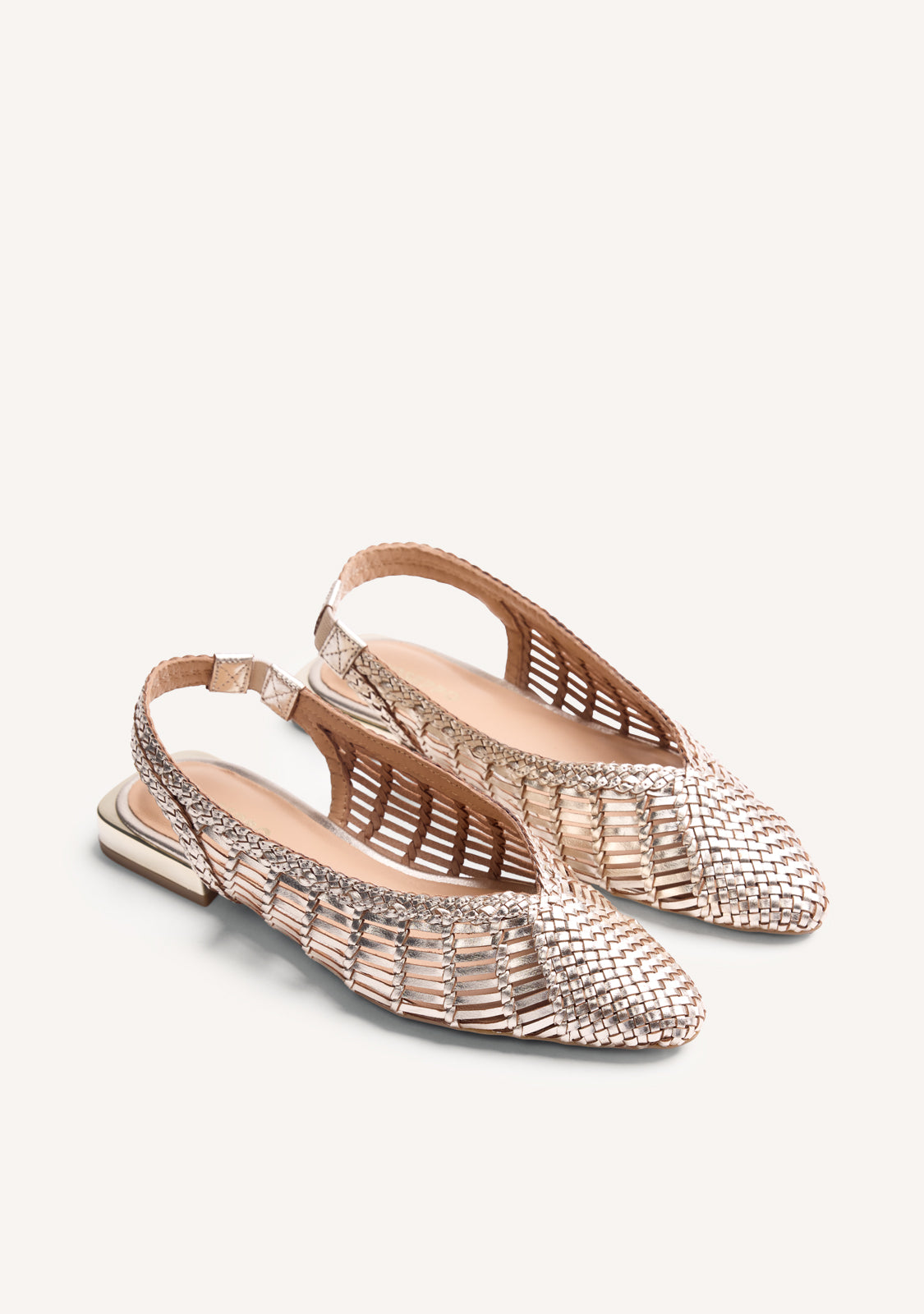 BALLERINE PELLE INTRECCIATA APERTE MAIPO