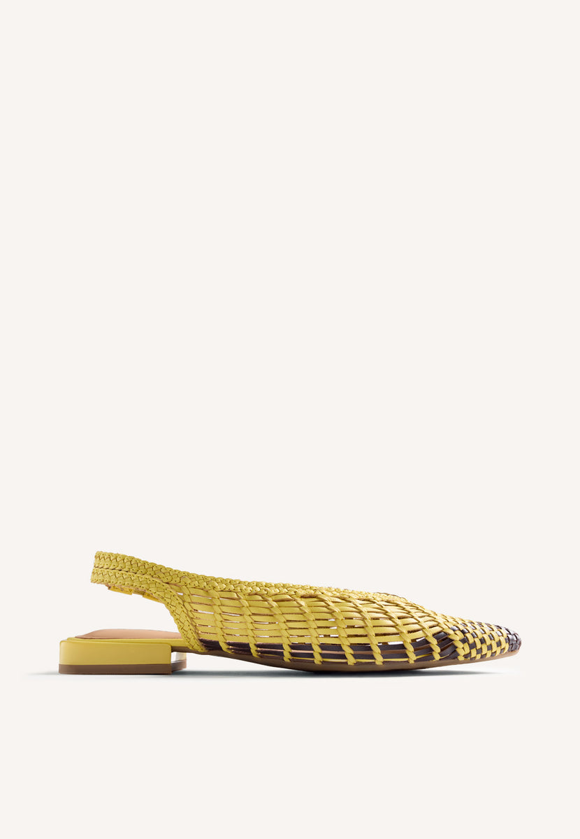 BAILARINAS DESTALONADAS PIEL TRENZADA MAGARINI