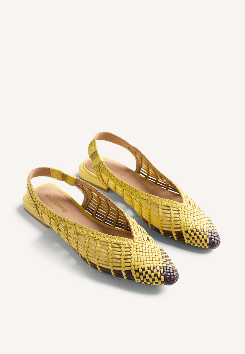 BAILARINAS DESTALONADAS PIEL TRENZADA MAGARINI