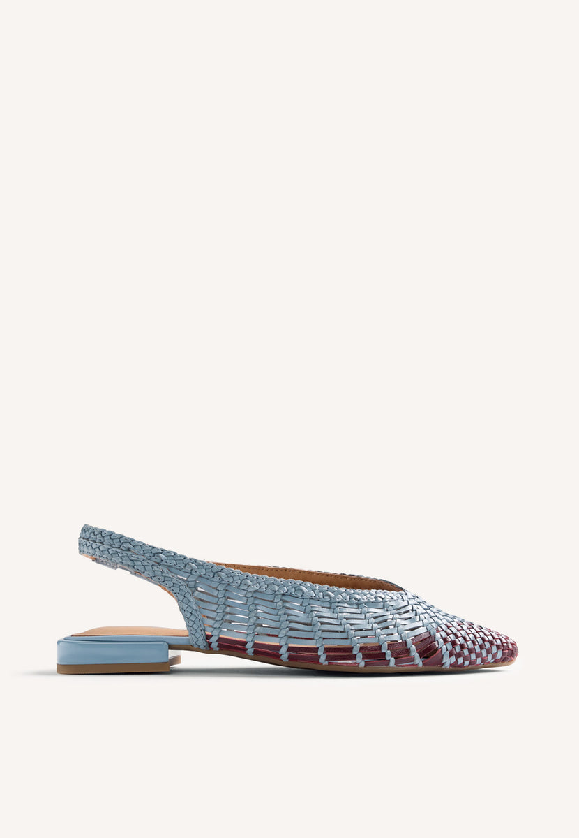 BAILARINAS DESTALONADAS PIEL TRENZADA MAGARINI