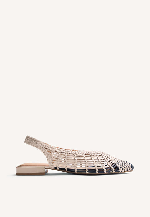 BAILARINAS DESTALONADAS PIEL TRENZADA MAGARINI