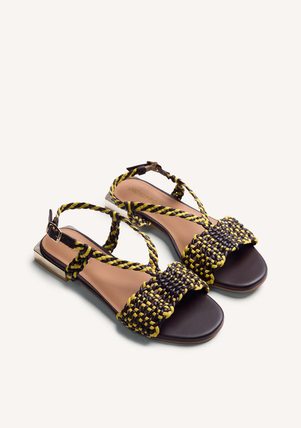 BRAIDED LEATHER SANDALS LODWAR