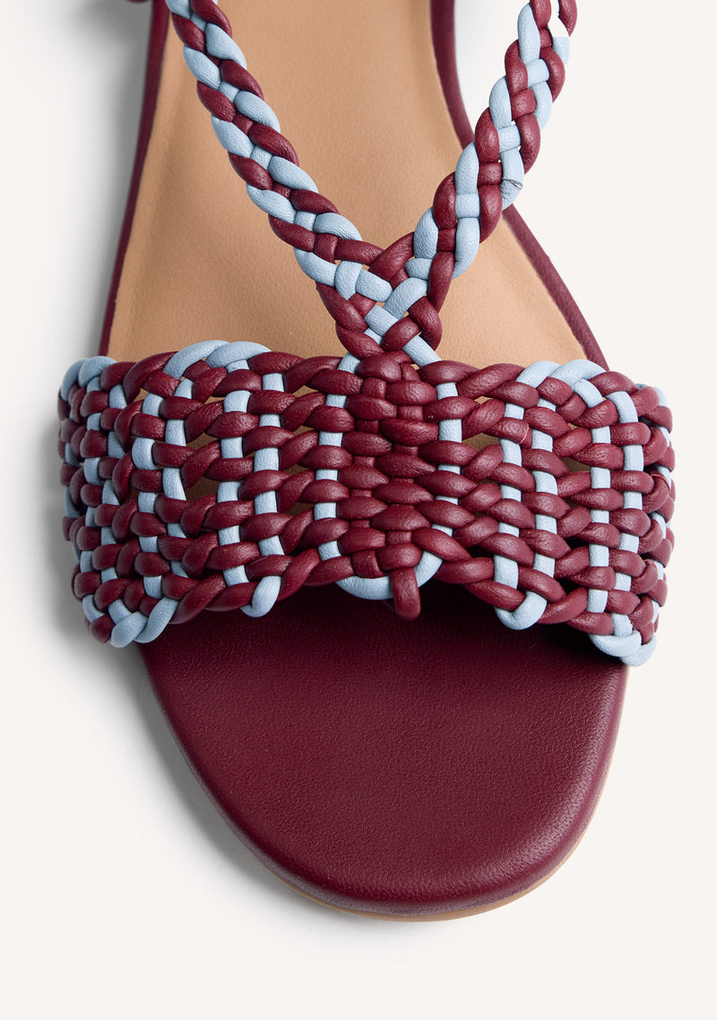 BRAIDED LEATHER SANDALS LODWAR