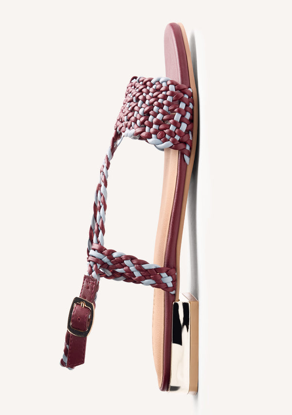 BRAIDED LEATHER SANDALS LODWAR