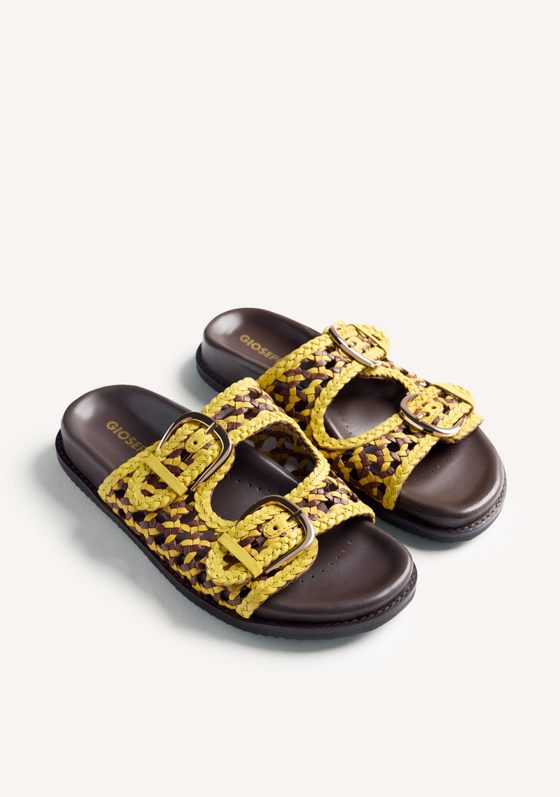 BRAIDED LEATHER BIO SANDALS KONGWA