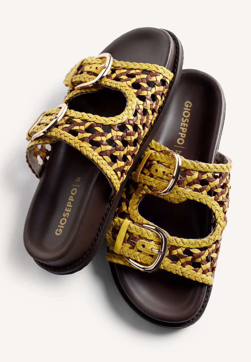 SANDÁLIAS BIO COURO ENTRANÇADO KONGWA