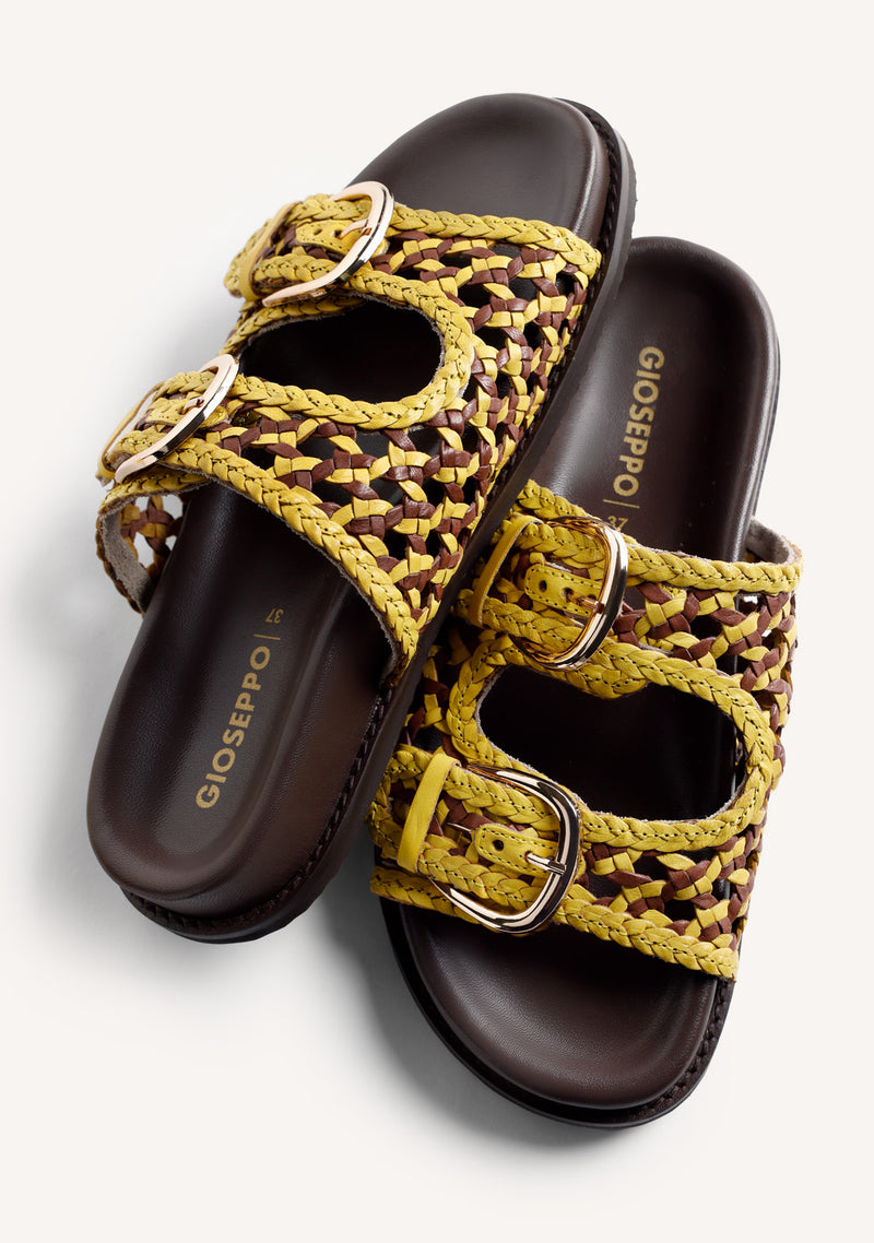 BRAIDED LEATHER BIO SANDALS KONGWA