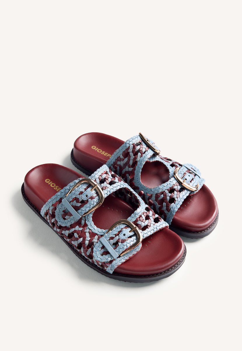 SANDÁLIAS BIO COURO ENTRANÇADO KONGWA