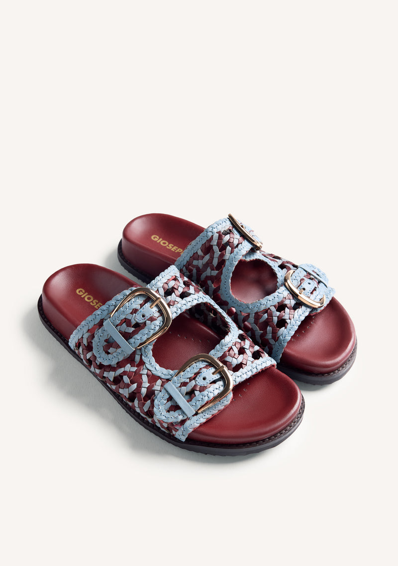 BRAIDED LEATHER BIO SANDALS KONGWA