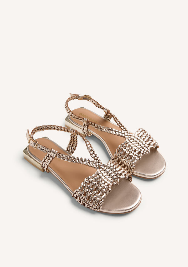 BRAIDED LEATHER SANDALS KITUNDA