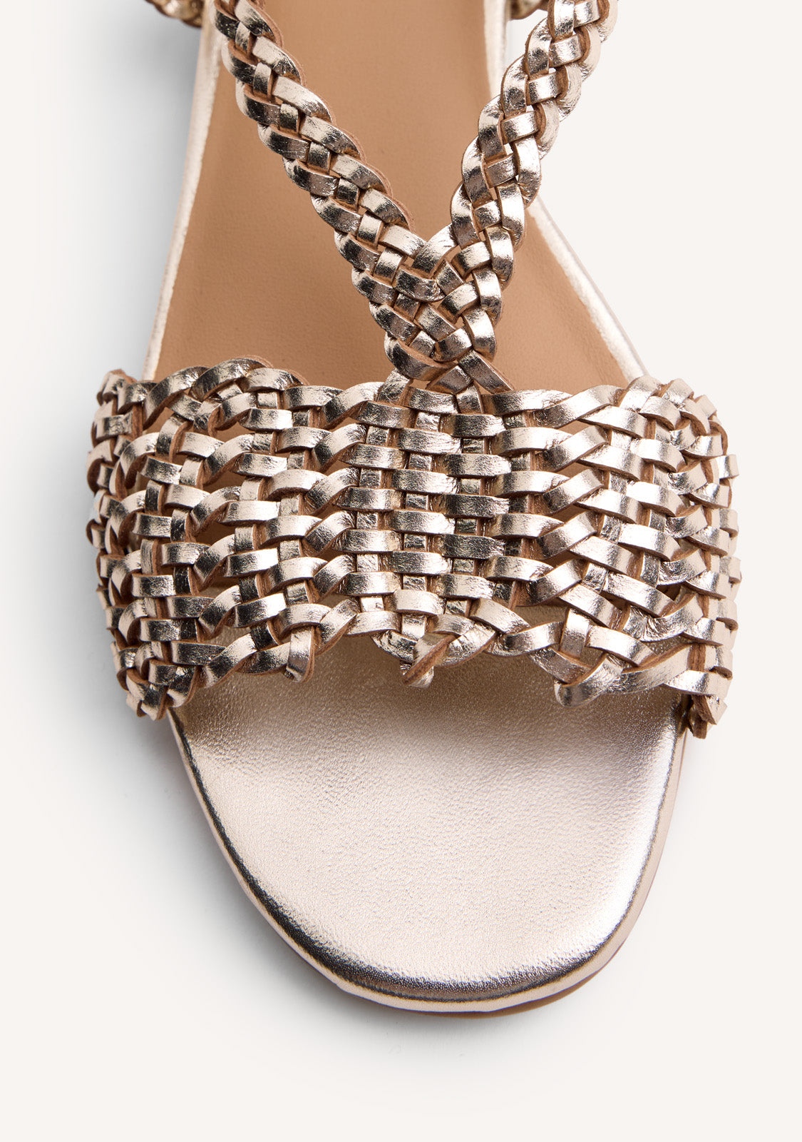 SANDALES CUIR TRESSÉ KITUNDA
