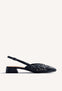 BRAIDED LEATHER SLINGBACK HEELED SHOES KIPILI