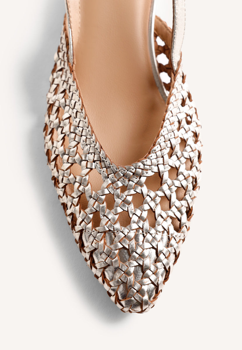 ZAPATOS SALÓN DESTALONADOS PIEL TRENZADA KIPILI