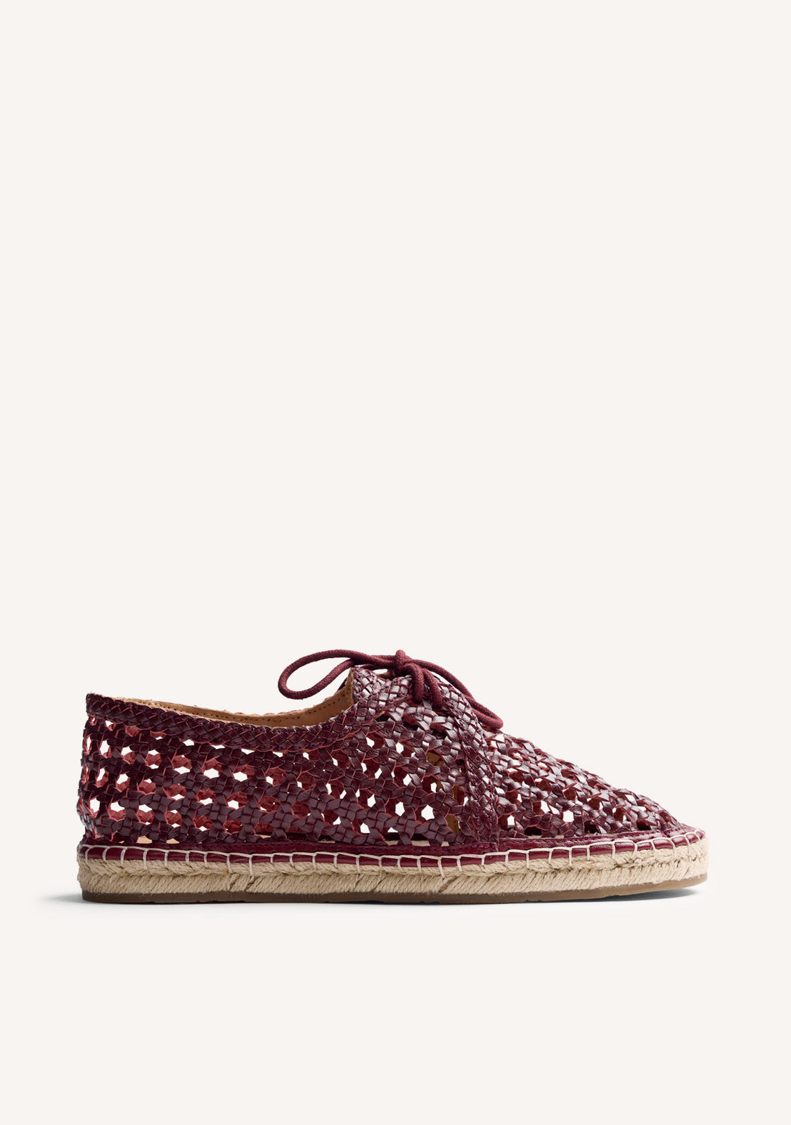 ZAPATOS PLANOS PIEL TRENZADA HOBURG