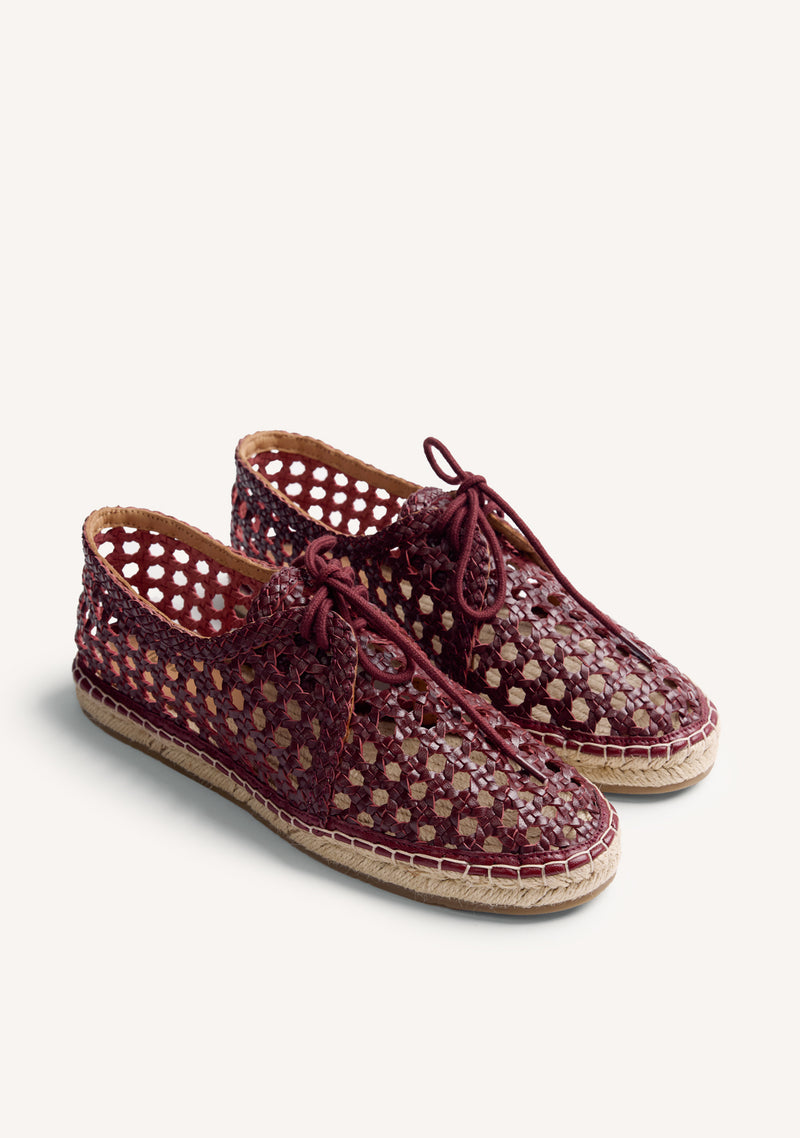 SAPATOS RASO COURO ENTRANÇADO WAYZATA